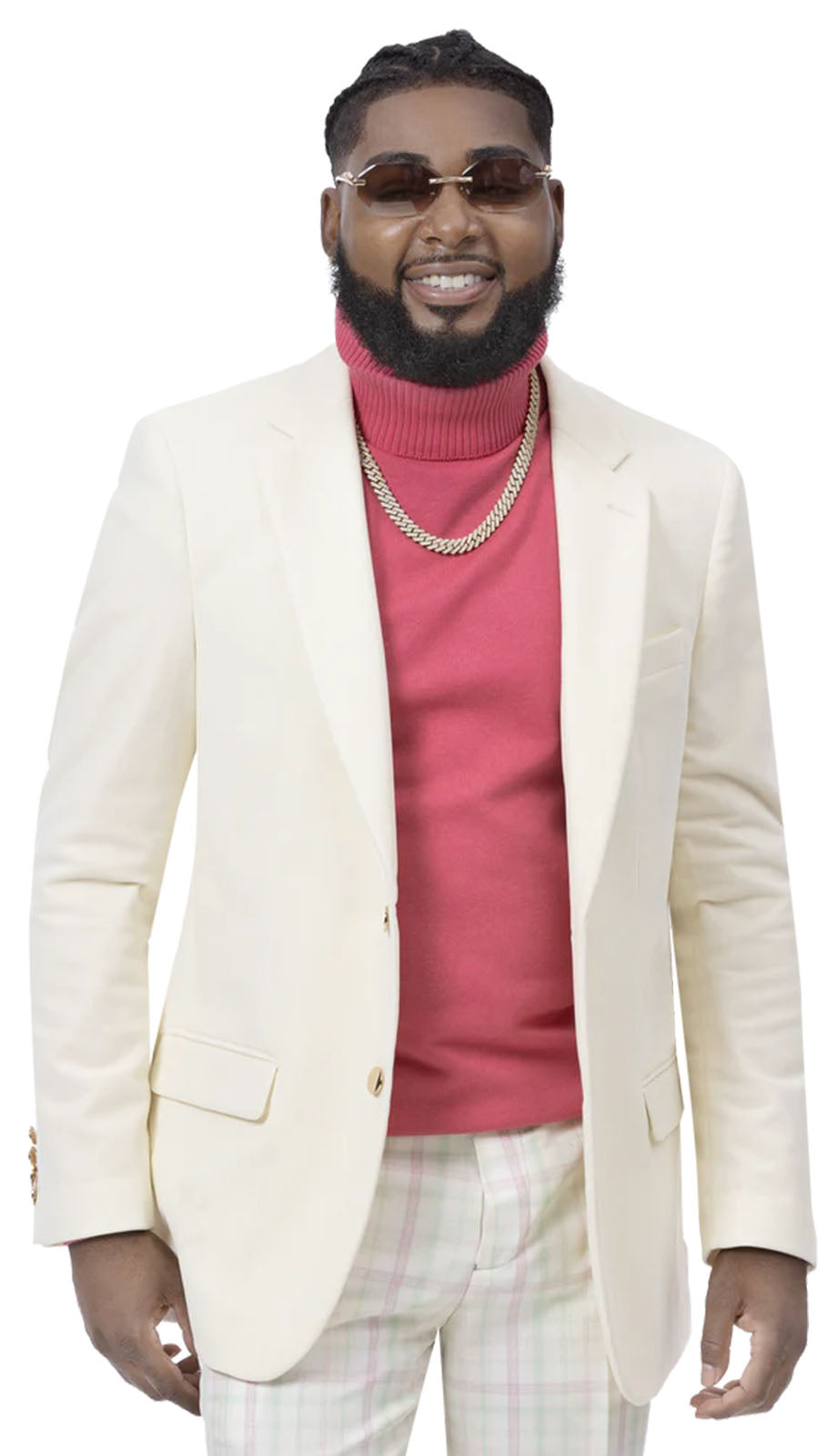 EJ Samuel J134-CRM Mens Blazer