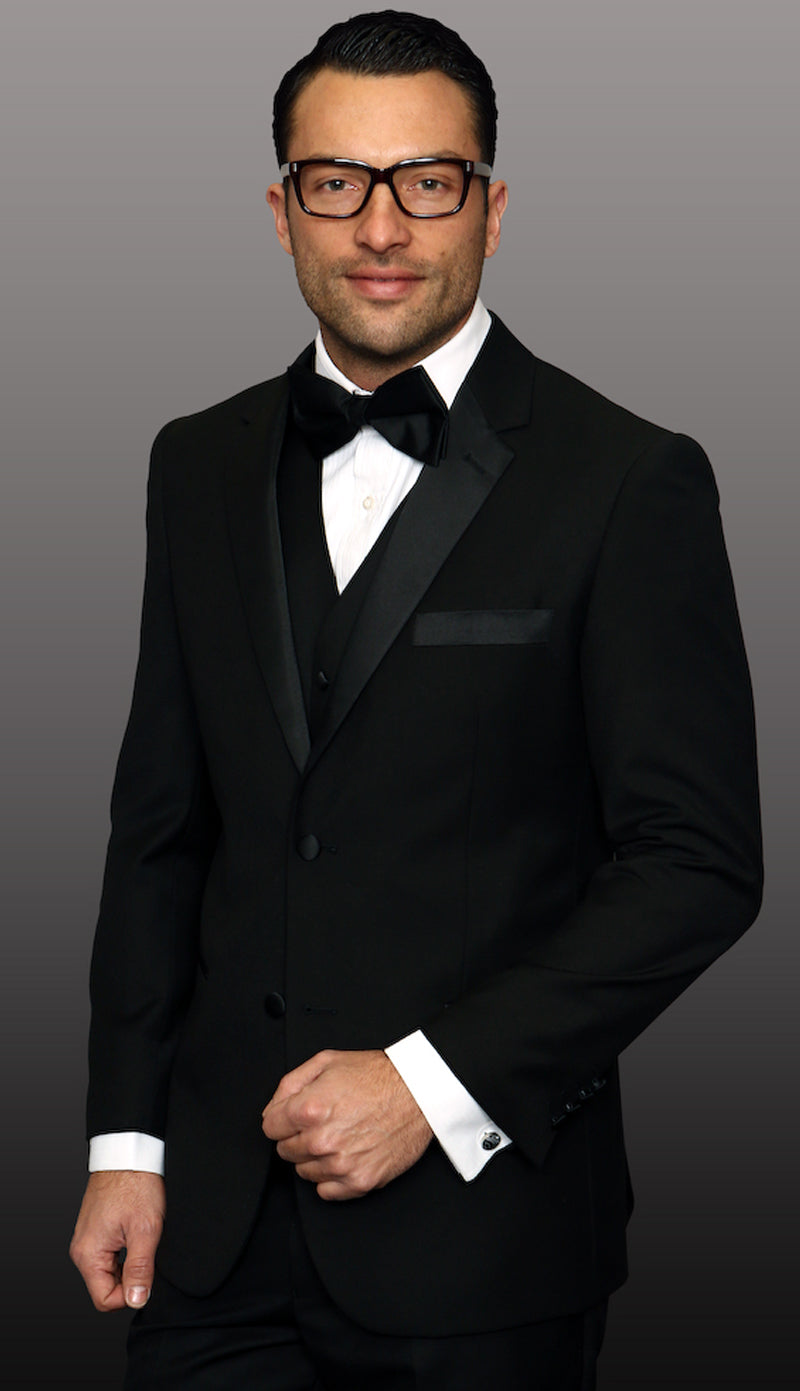 Statement T2000PV-BK Mens Suit