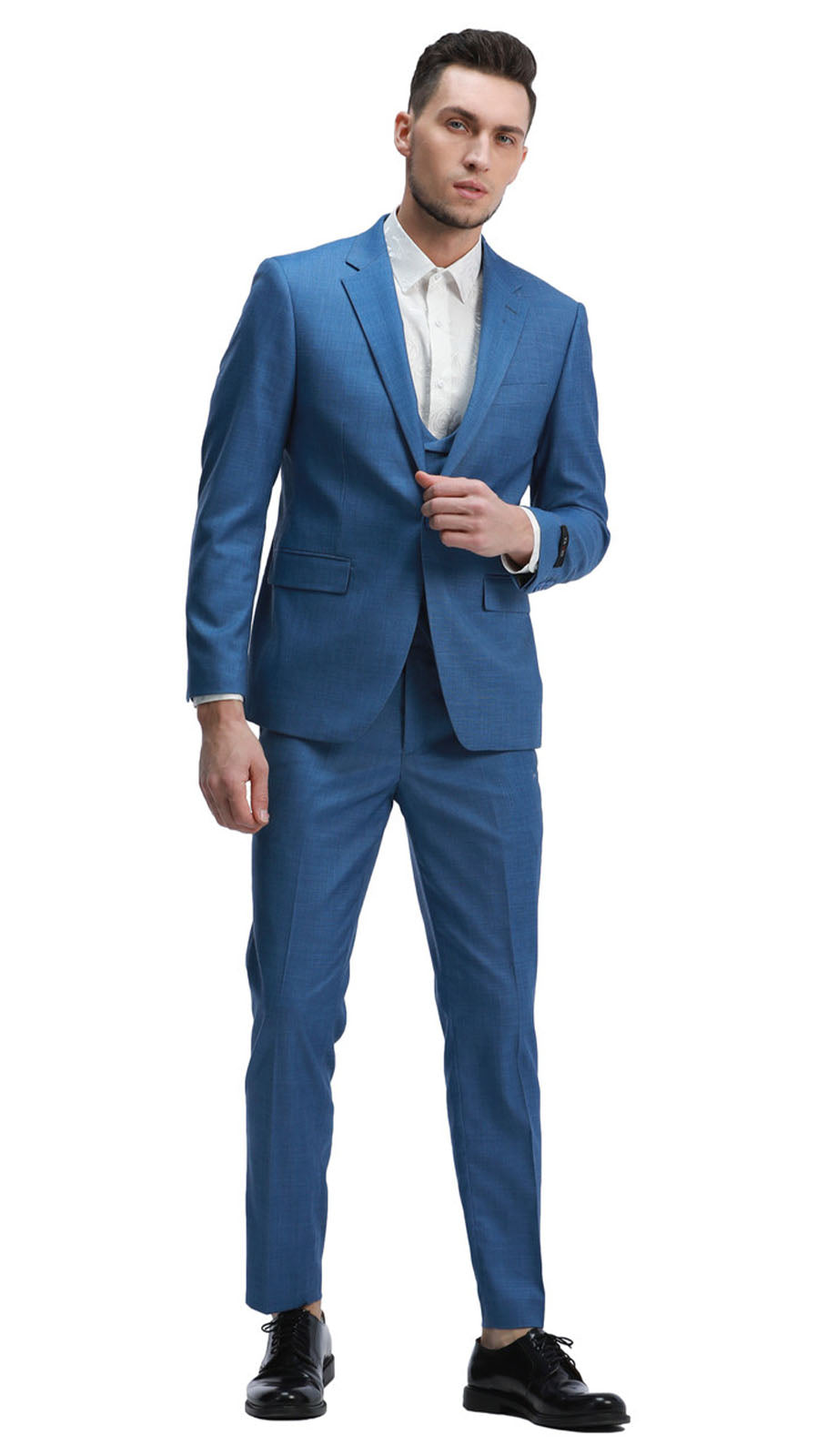 Tazzio M335SK-BLU Mens Suit