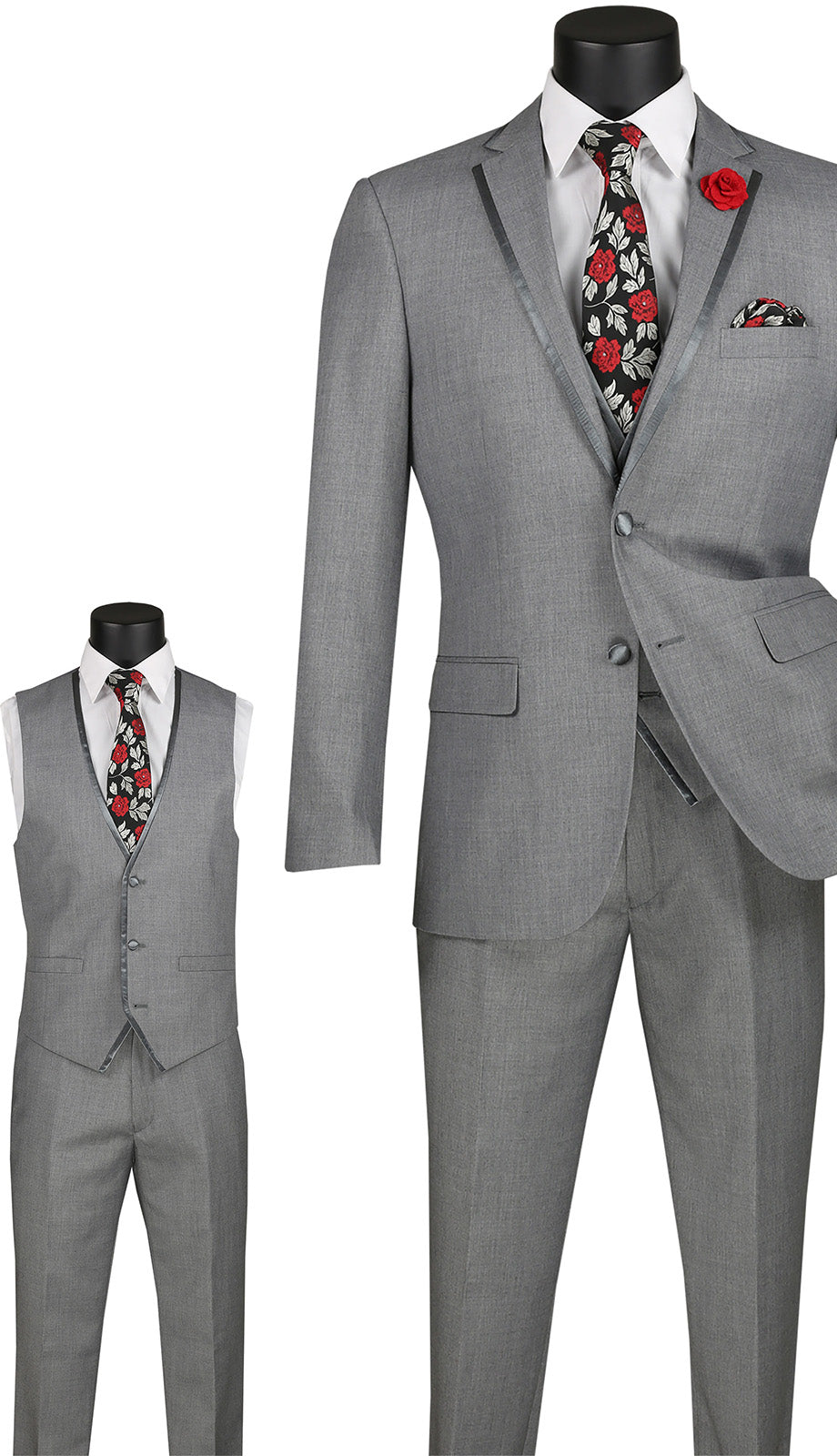 Vinci SV2T-8-LG Mens Suit