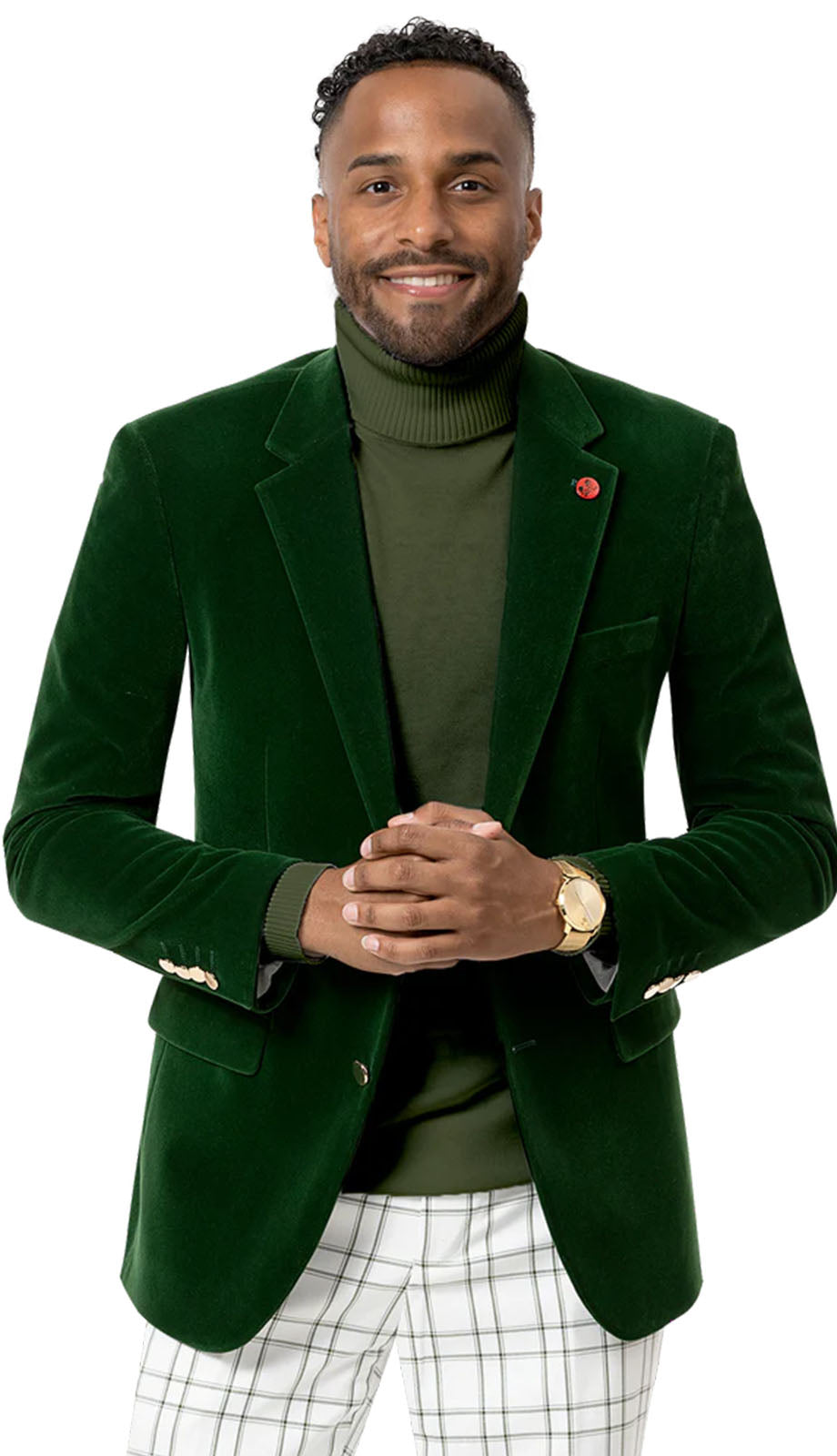 EJ Samuel J134-GRN Mens Blazer