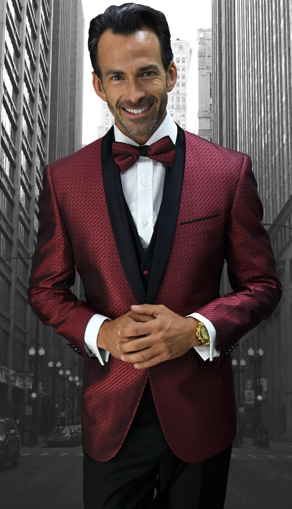 Statement BELLAGIO-6-BU Mens Suit