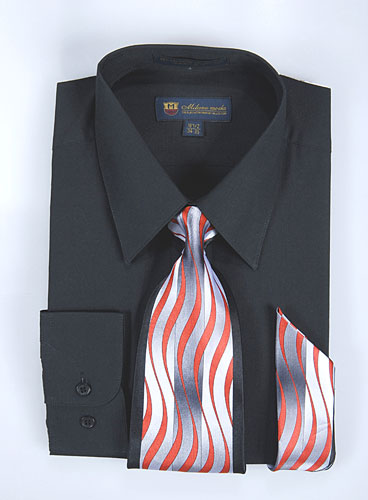 Fortino Landi SG-21Black-G  Mens Shirt