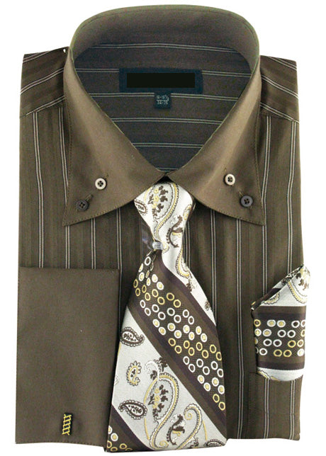 Fortino Landi AH601-BR Mens Shirt
