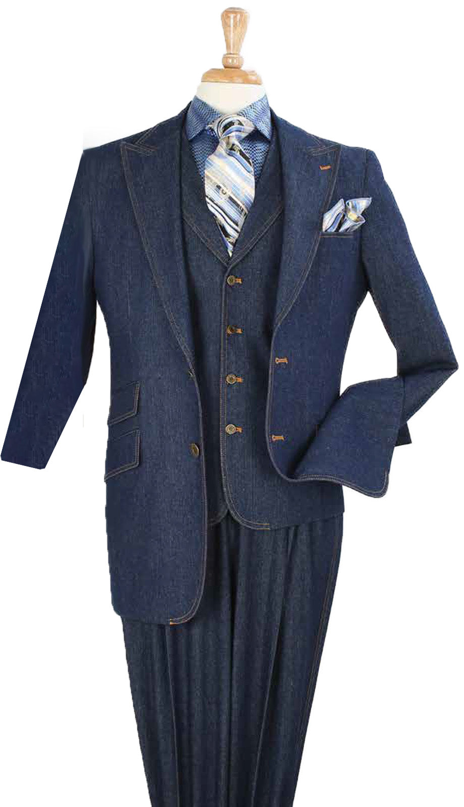 Iconic DEN-1-BLU Mens Suit