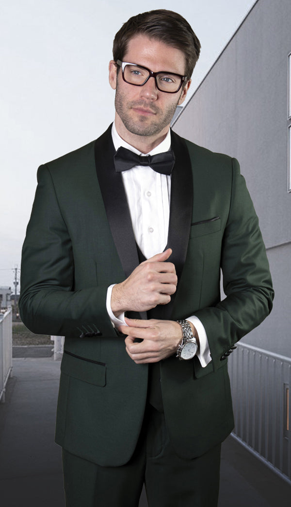 Statement TUX-SH-HUNTER-3PC Mens Suit