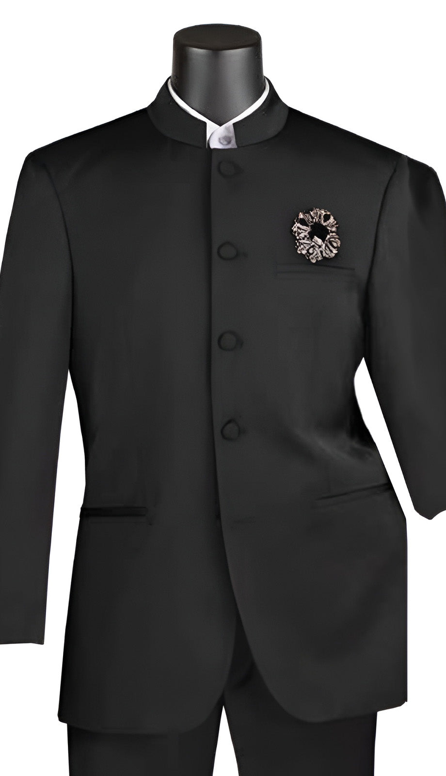 Vinci 5HT-BLK Mens Church Suit