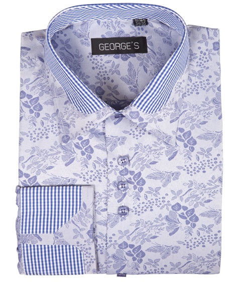 Fortino Landi AH622-BL Mens Shirt
