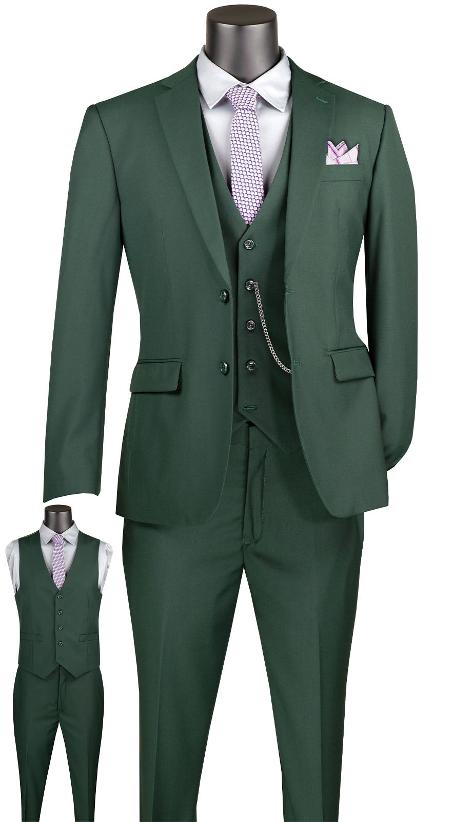 Vinci SV2900-HNT Mens Suit