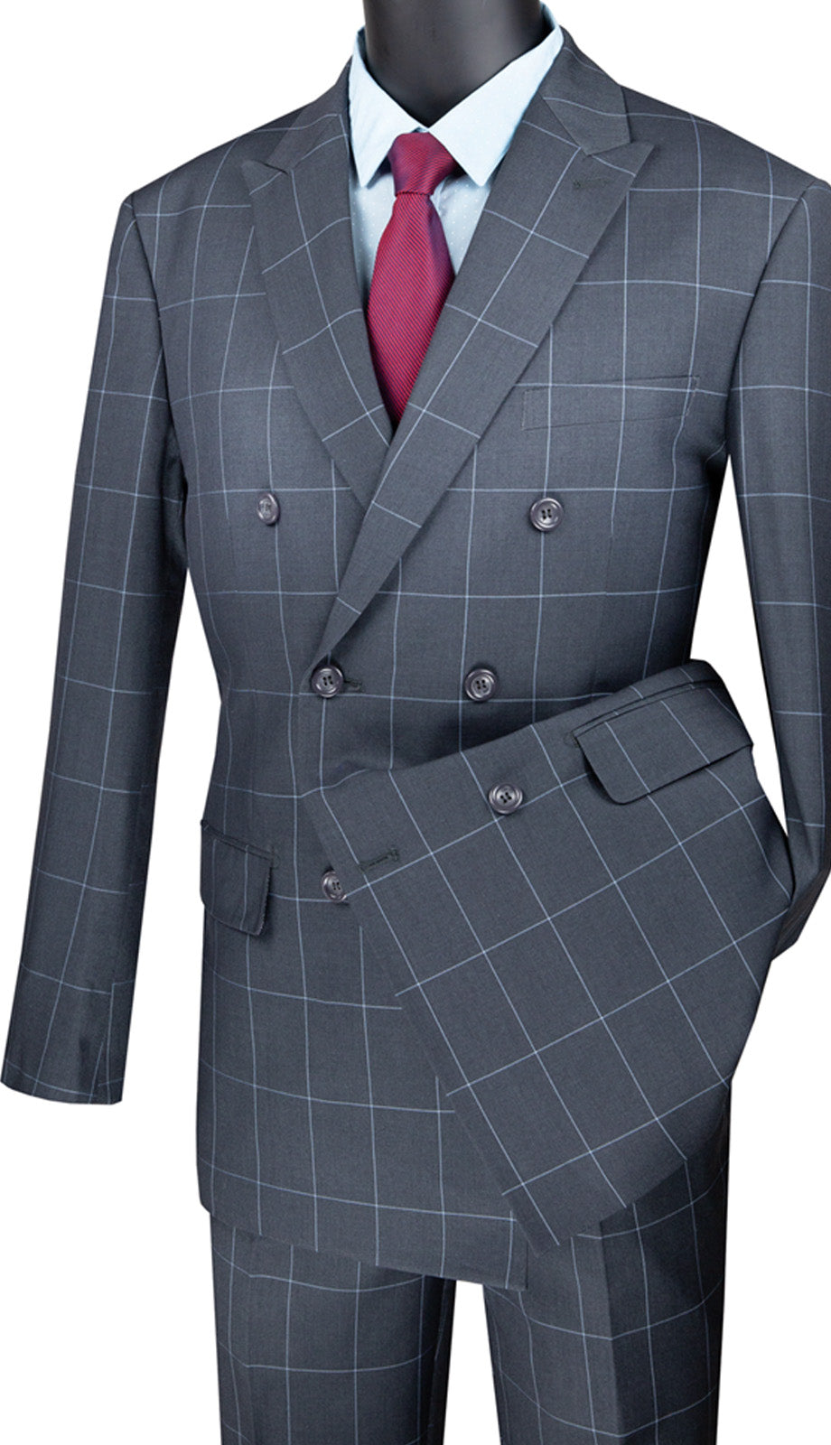 Vinci MDW-1-GRY Mens Suit