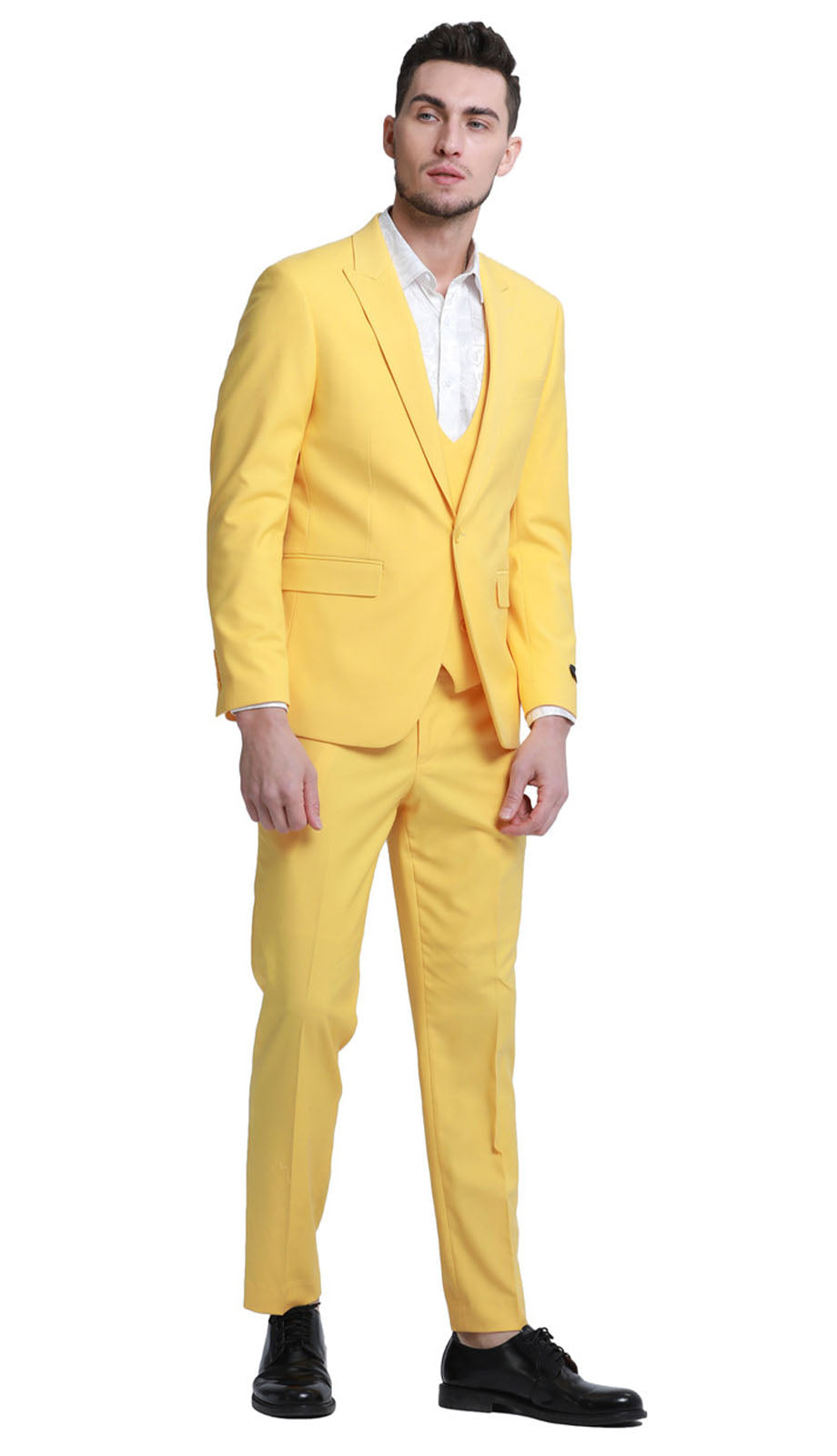 Tazzio M336SK-YEL Mens Suit