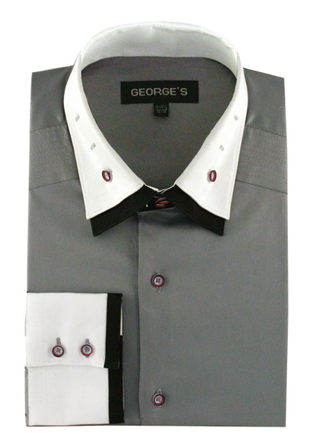 Fortino Landi AH605-GR Mens Shirt