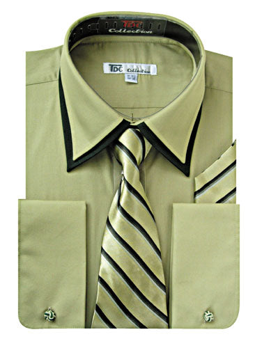 Fortino Landi SG-14Olive-G  Mens Shirt