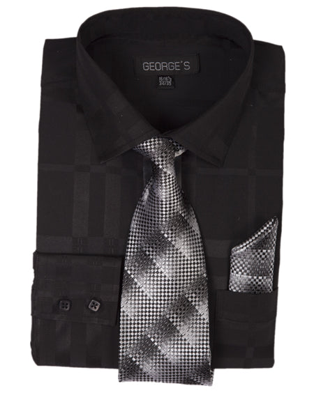 Fortino Landi AH623-BK  Mens Shirt