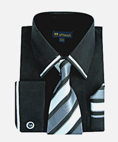 Fortino Landi SG23Black-H  Mens Shirt