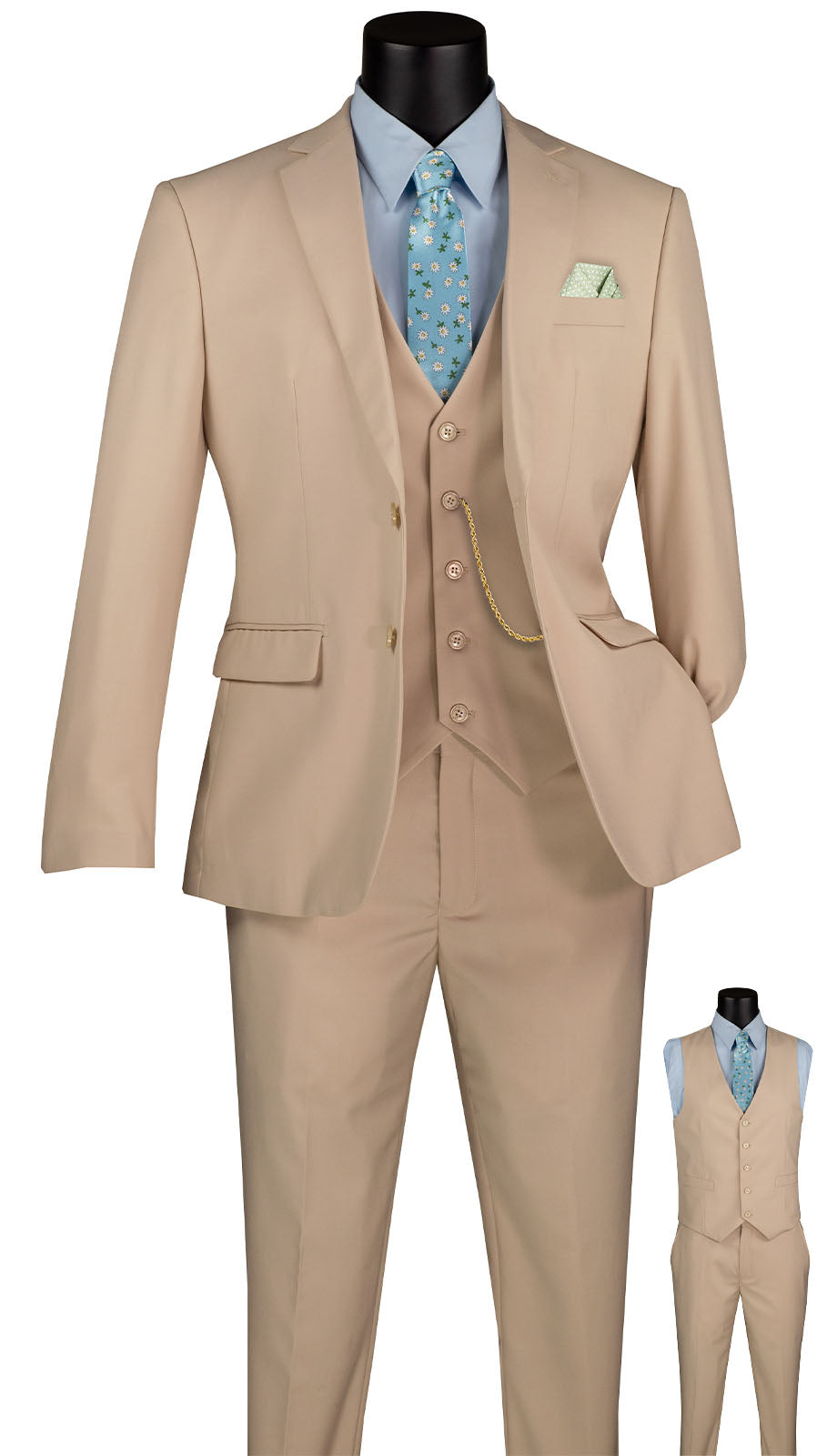 Vinci SV2900-STN Mens Suit