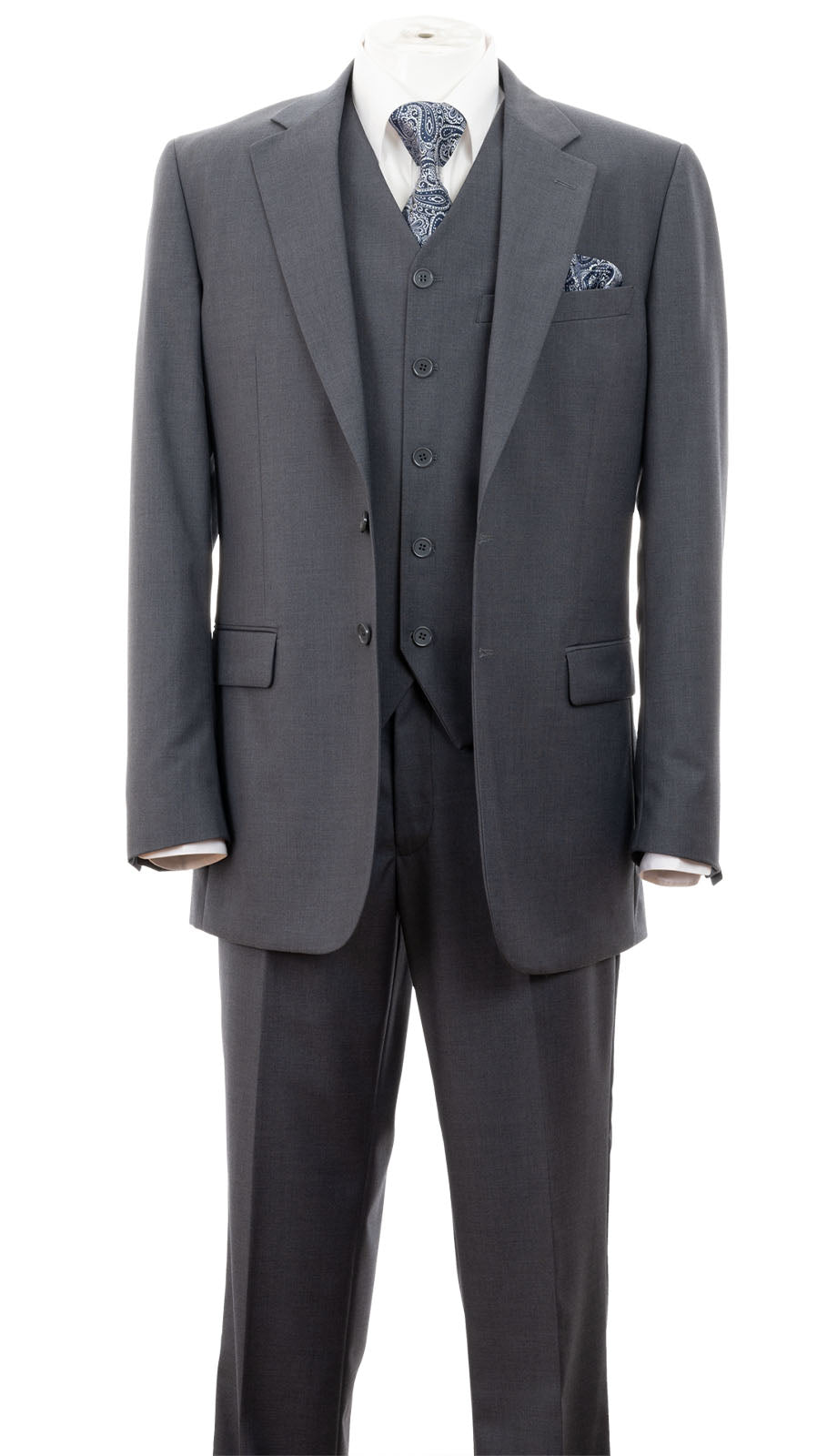 Milano Moda 5702sv-GRY Mens Suit