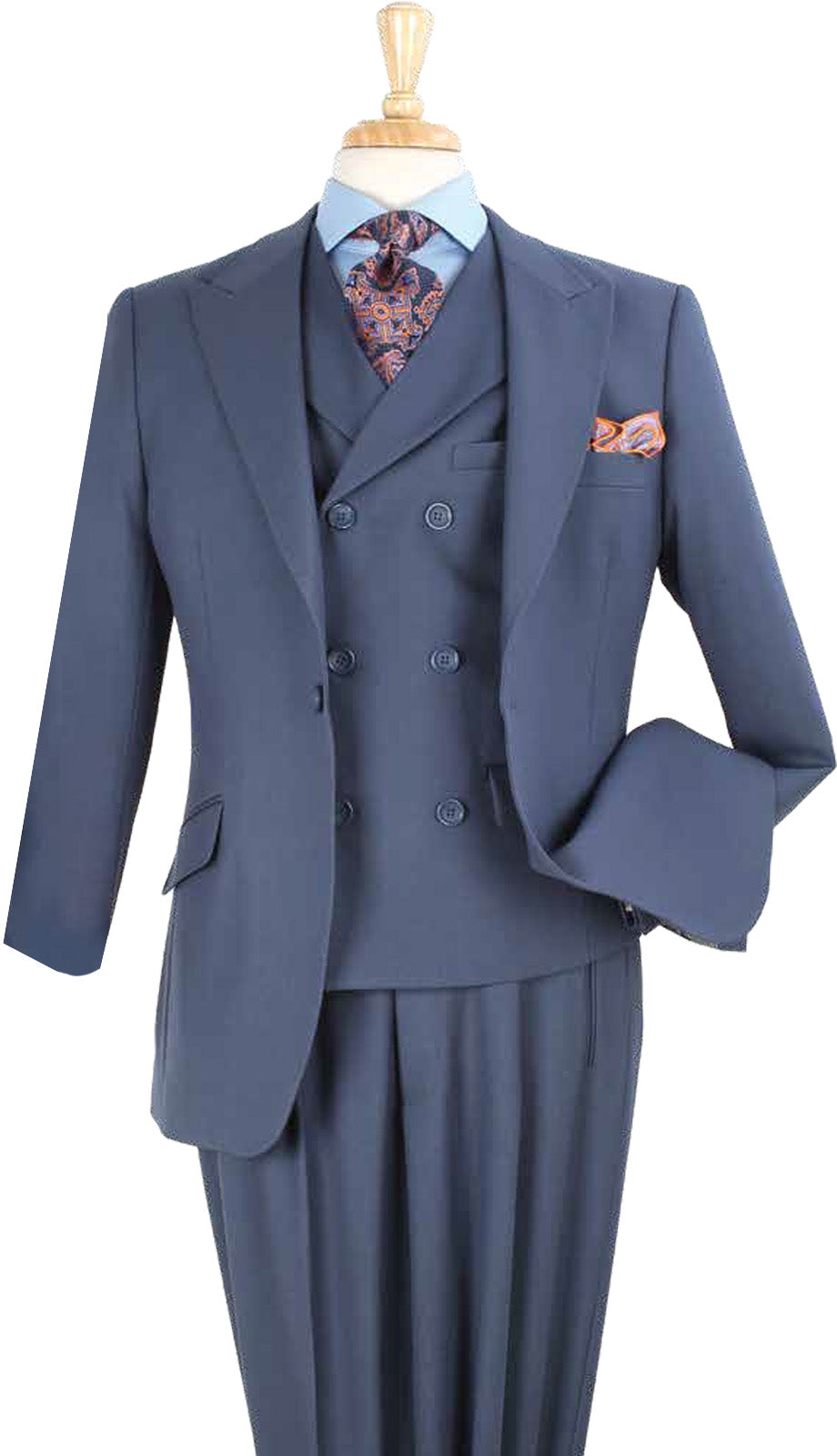 Iconic T-108-DBLU Mens Church Suit