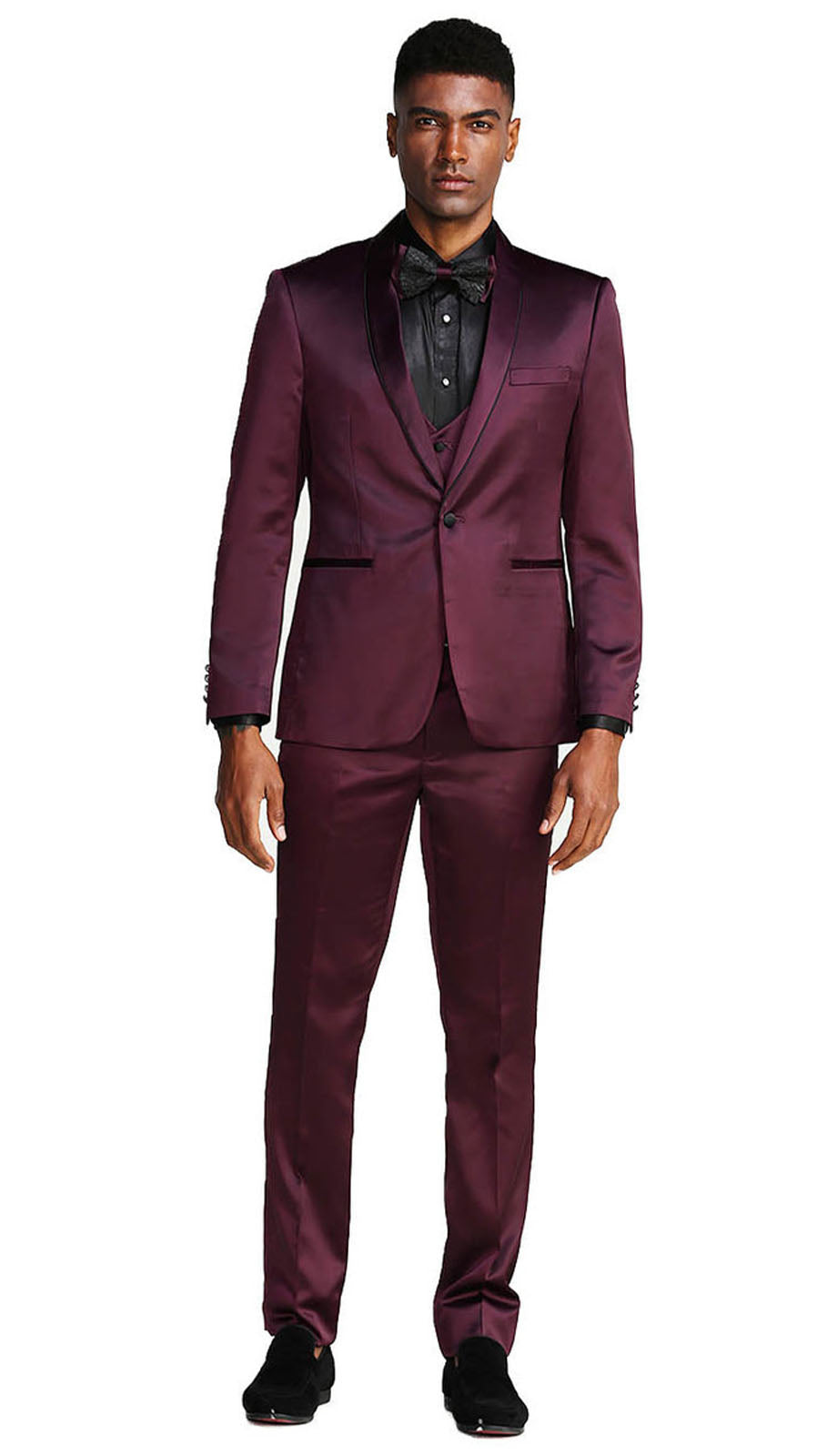 Tazzio M288SK-1-BUR Mens Suit