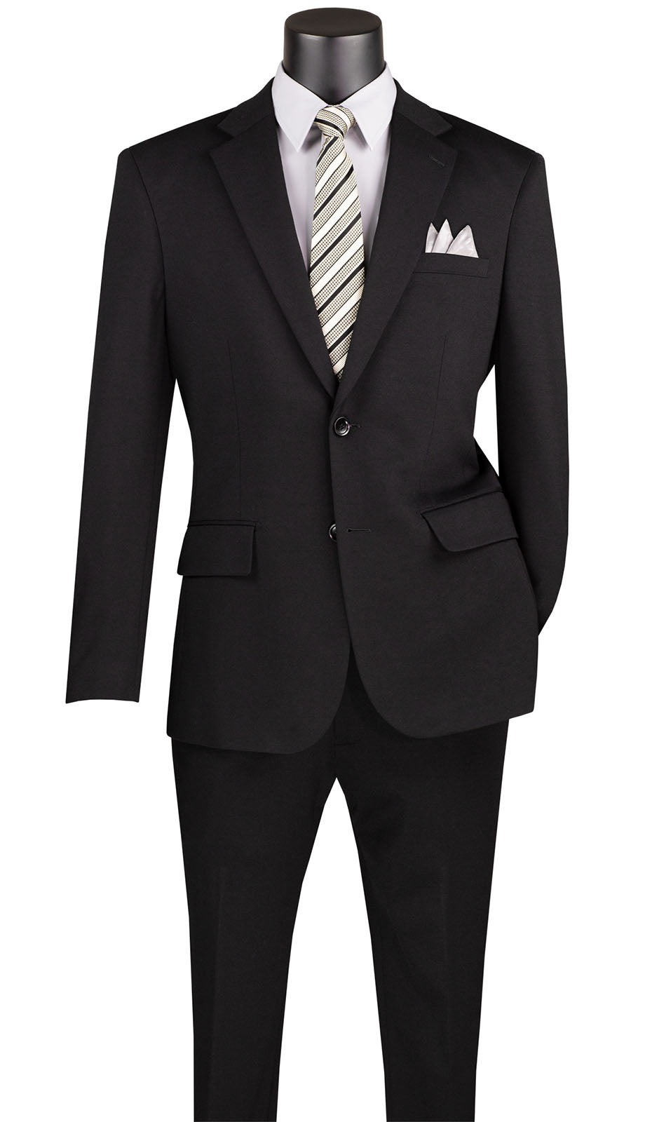 Vinci SDX-3-BLK Mens Suit