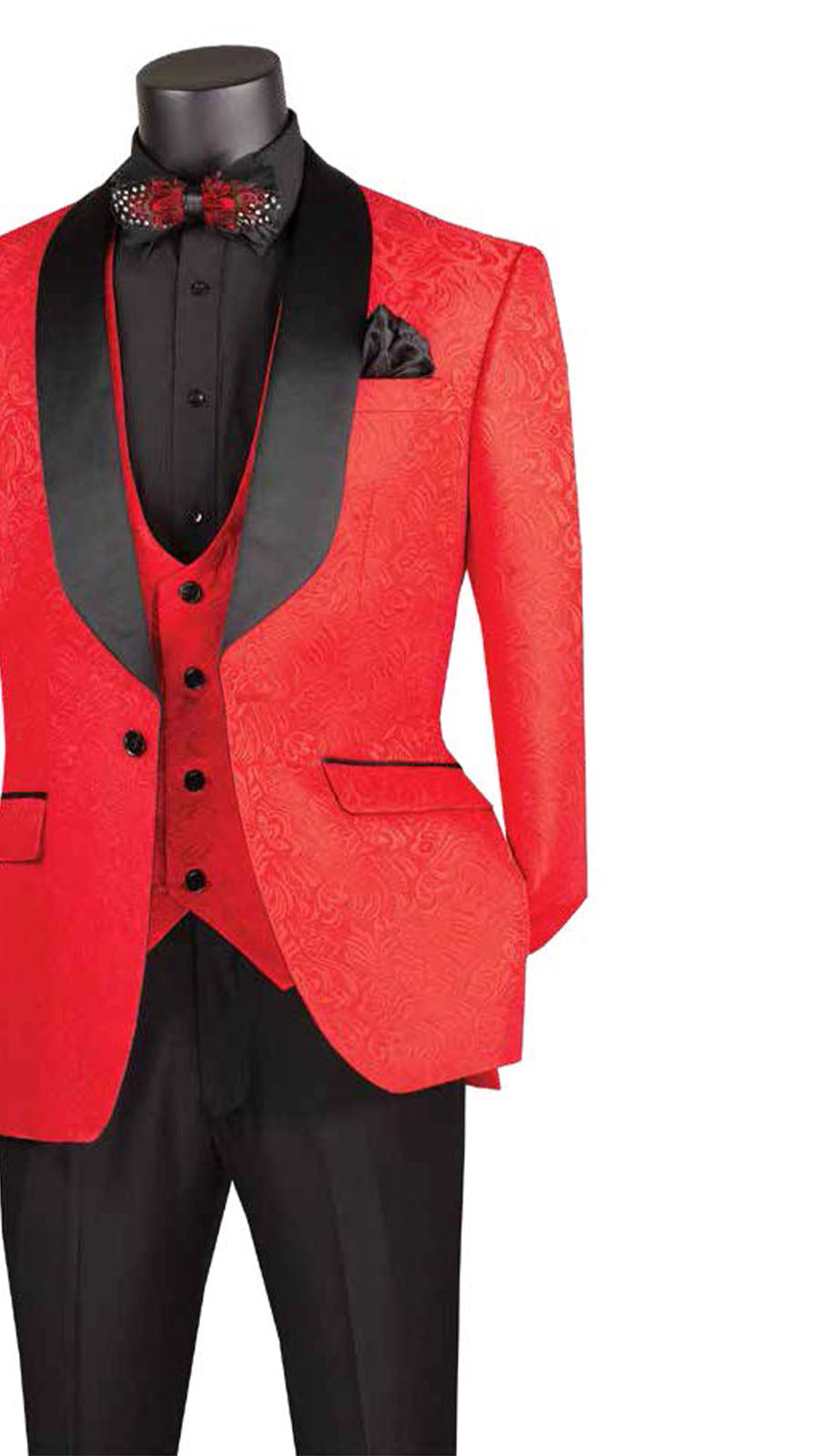 Vinci TVSJ-1-RED Mens Tuxedo