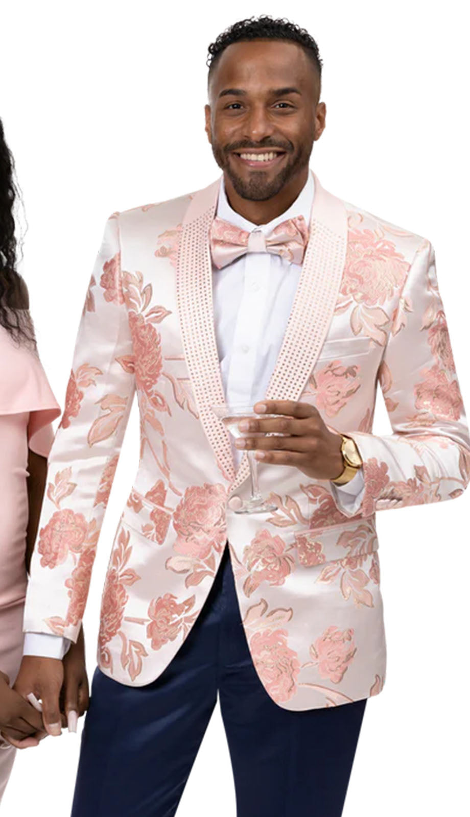 EJ Samuel J137-PNK Mens Blazer