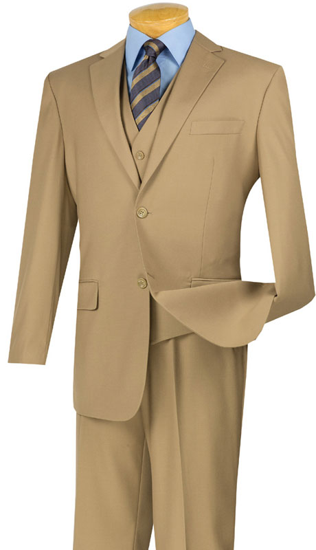 Vinci V2TR-KHA Mens Suit