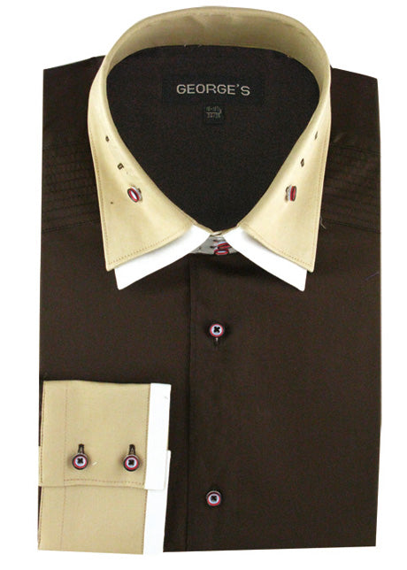 Fortino Landi AH605-BR Mens Shirt