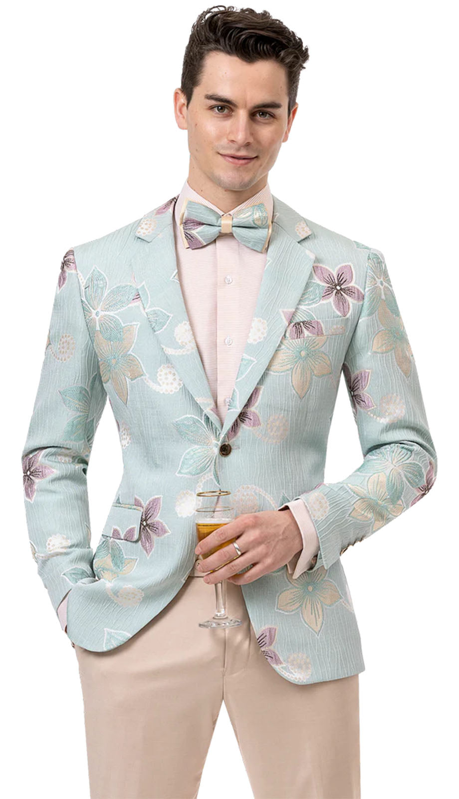 EJ Samuel J148-TEAL Mens Blazer