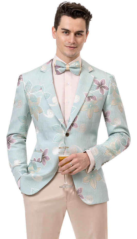 EJ Samuel J148-TEAL Mens Blazer