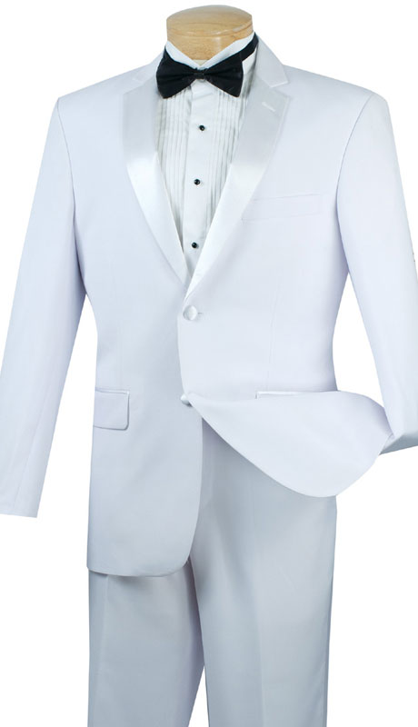 Vinci T-SC900-WH Mens Tuxedo