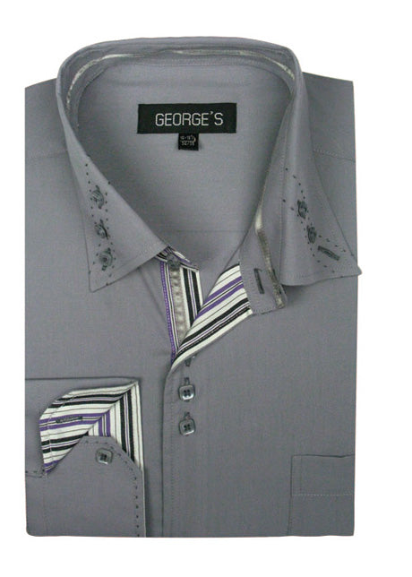 Fortino Landi AH608-GR Mens Shirt