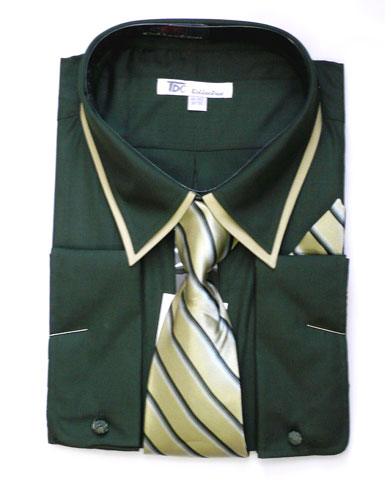 Fortino Landi SG14Green-G Mens Shirt