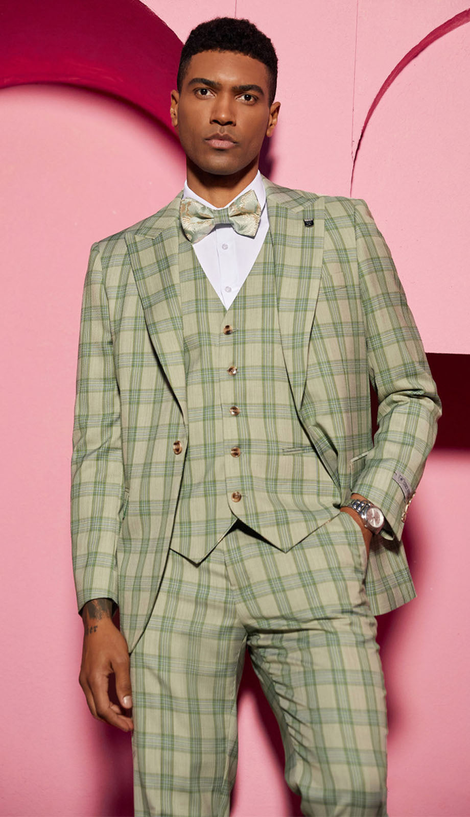 Stacy Adams SM153H1-GRN Mens Suit