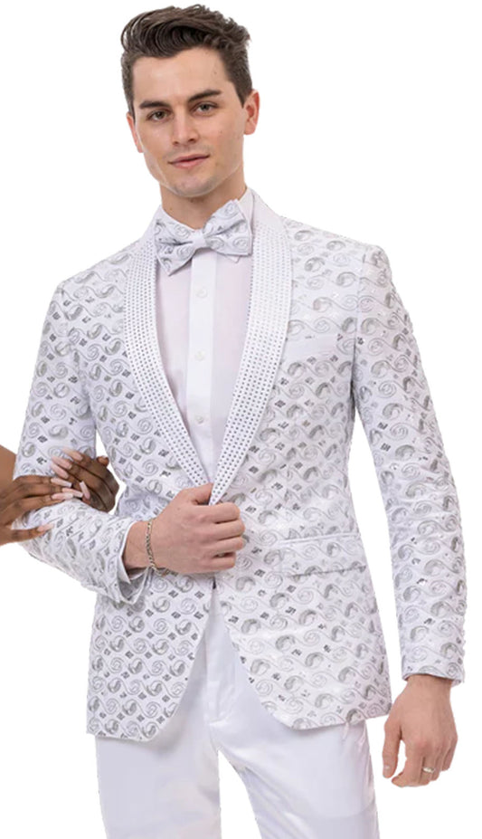 EJ Samuel J150-WHT Mens Blazer