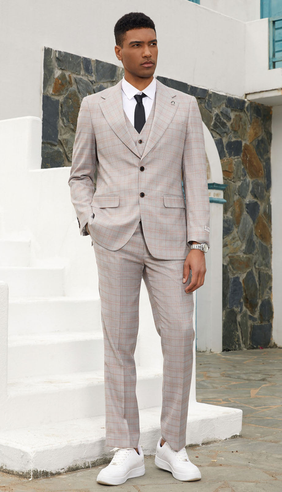 Stacy Adams SM154H1-TAN Mens Suit