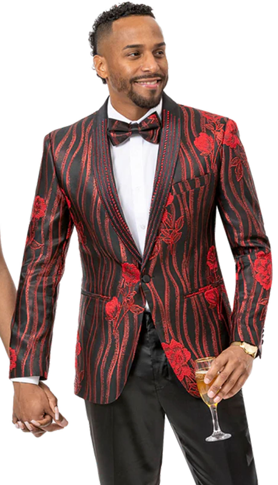EJ Samuel J152-RED Mens Blazer
