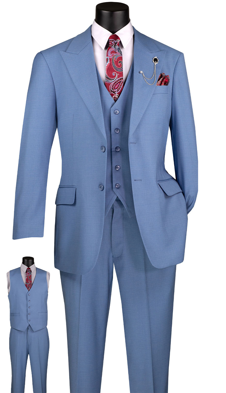 Vinci V2RK-4-DST Mens Suit