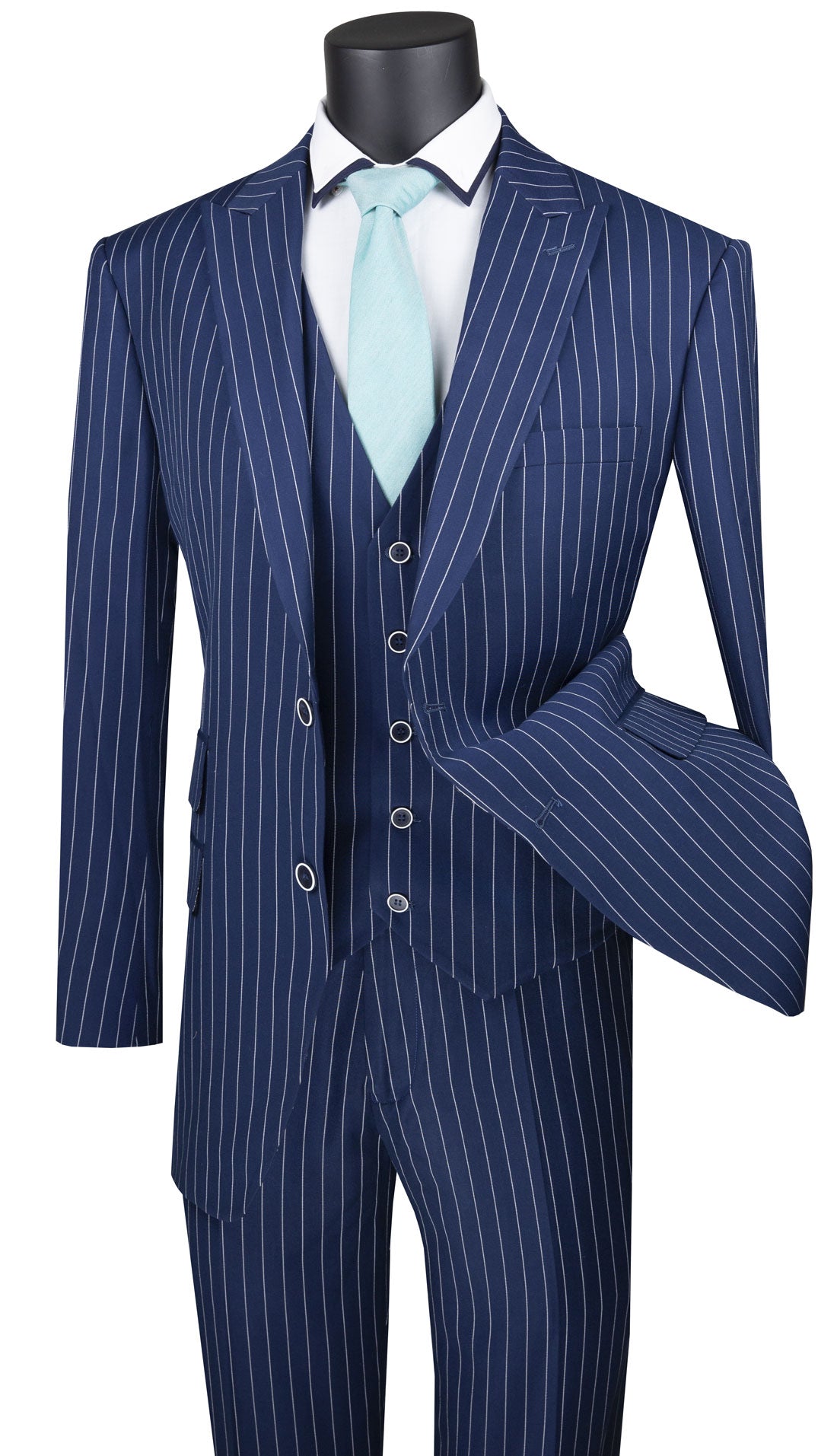 Vinci V2RS-9-BLU Mens Suit