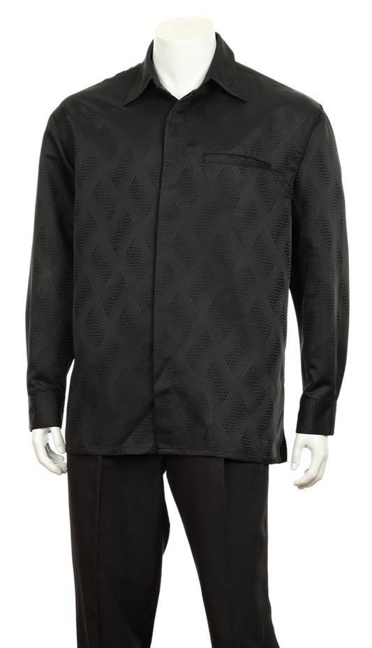 Fortino Landi-2766-BLK Mens Walking Suit