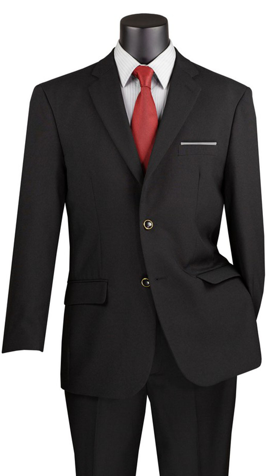 Vinci Z-2PP-BLK Mens Blazer