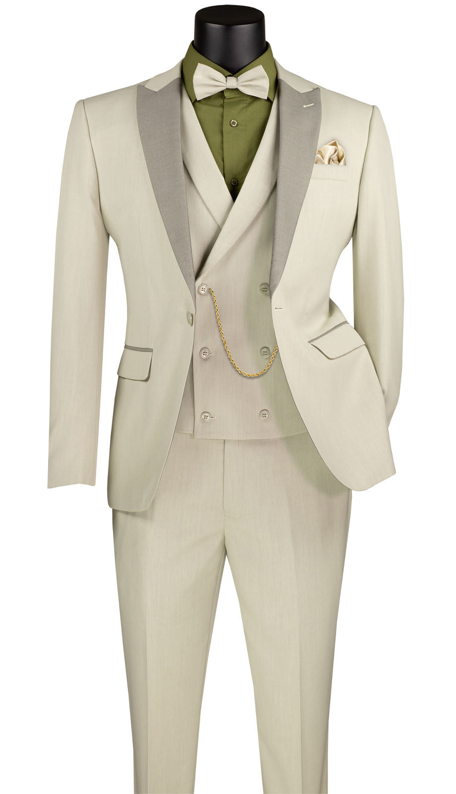 Vinci SV2K-5-ECRU Mens Suit