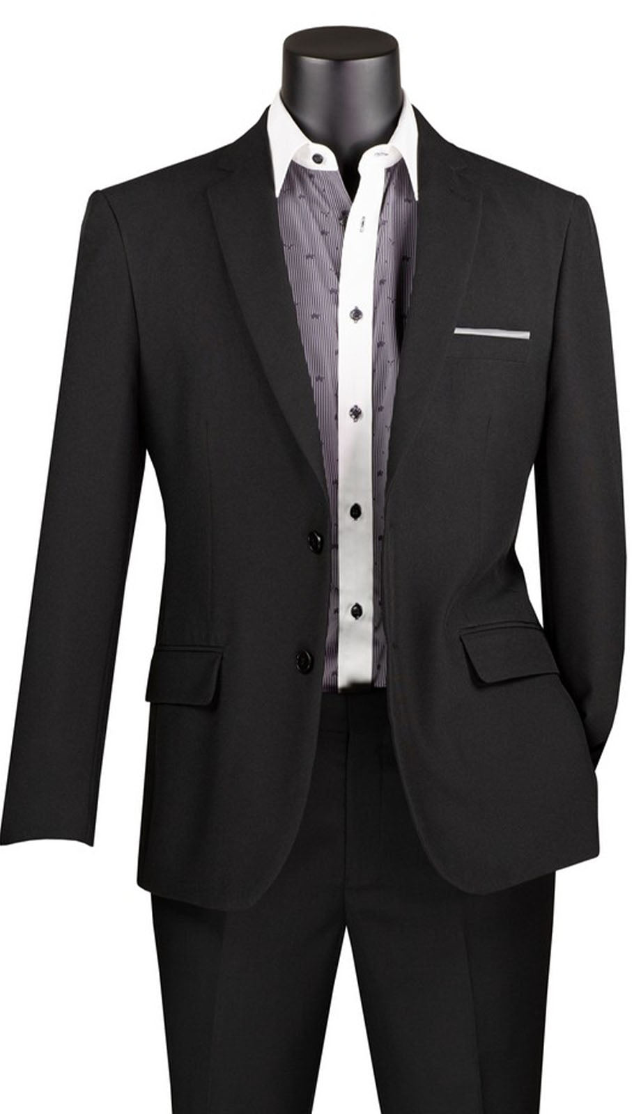 Vinci Z-S2PP-BLK Mens Blazer