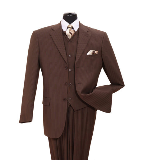 Milano Moda 5802V4K-BR Mens Suit