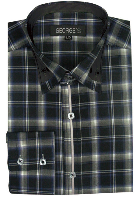 Fortino Landi AH607-BLK Mens Shirt
