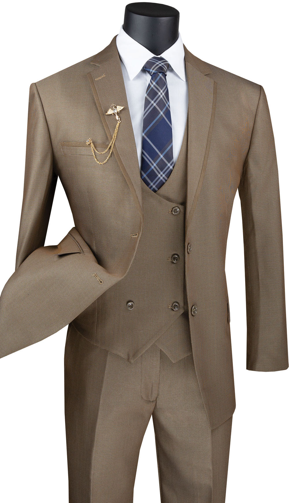 Vinci MV2B-1-KH Mens Suit