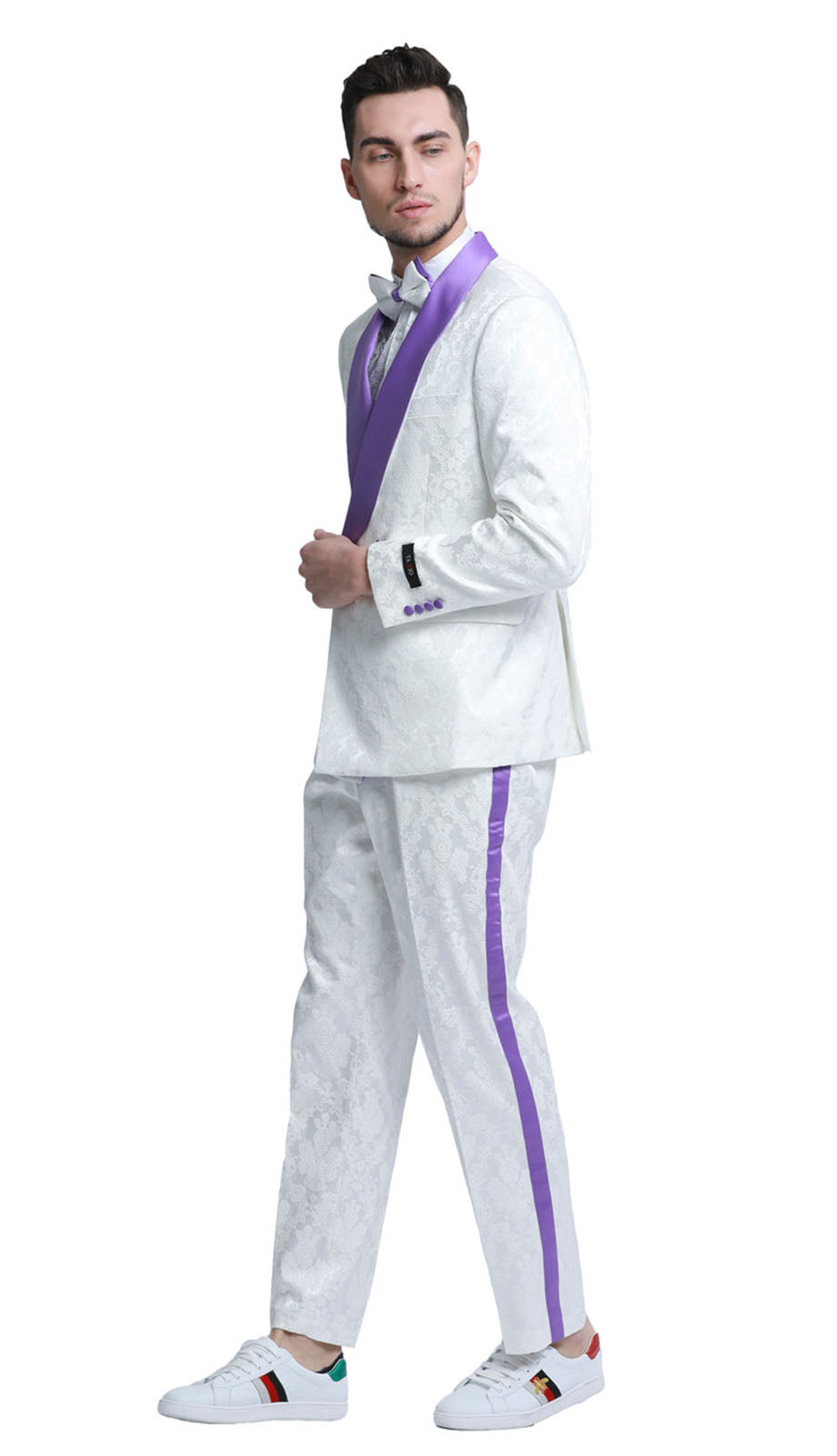 Tazzio M341SK-PUR Mens Suit