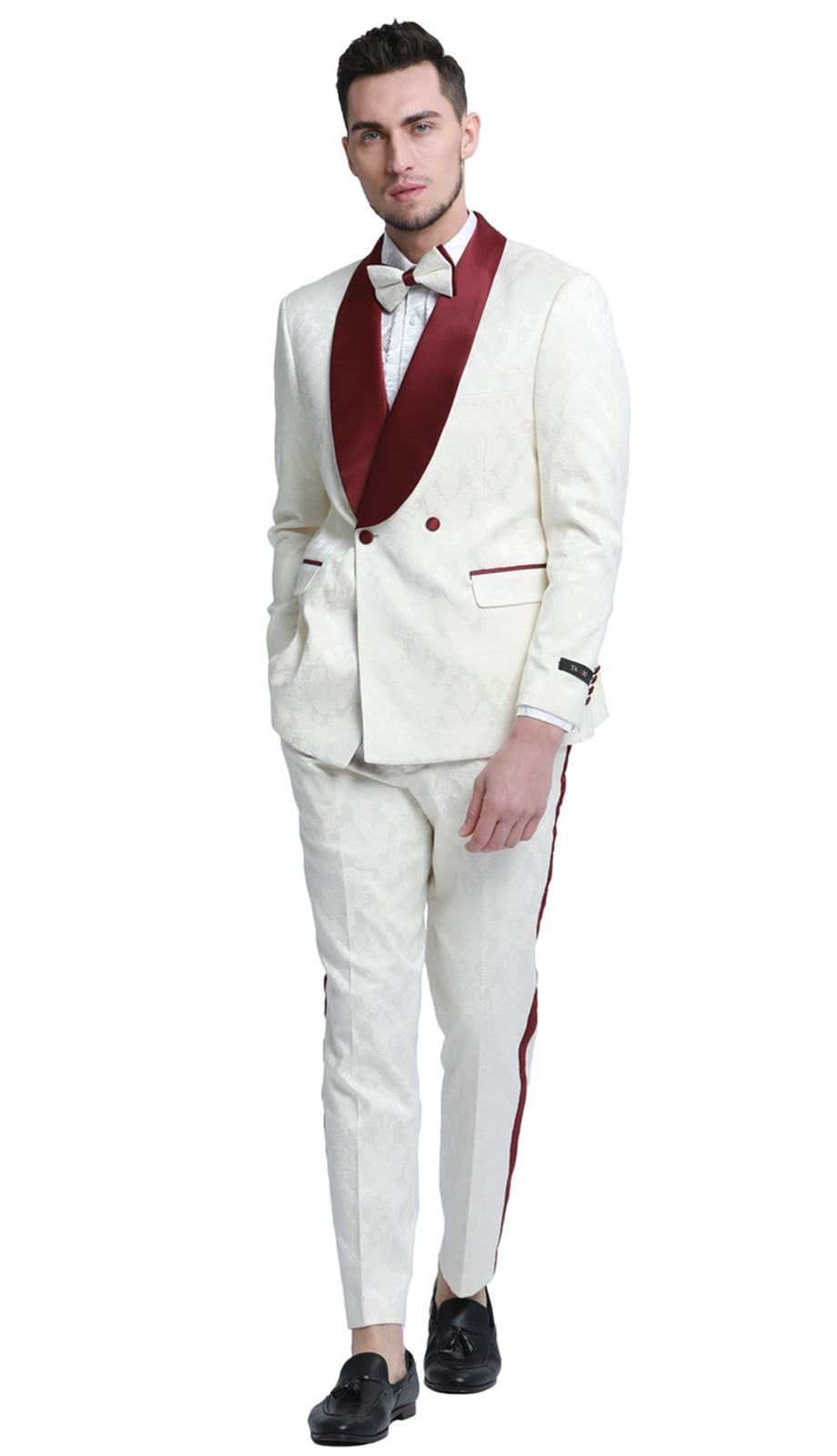 Tazzio M341SK-BUR Mens Suit