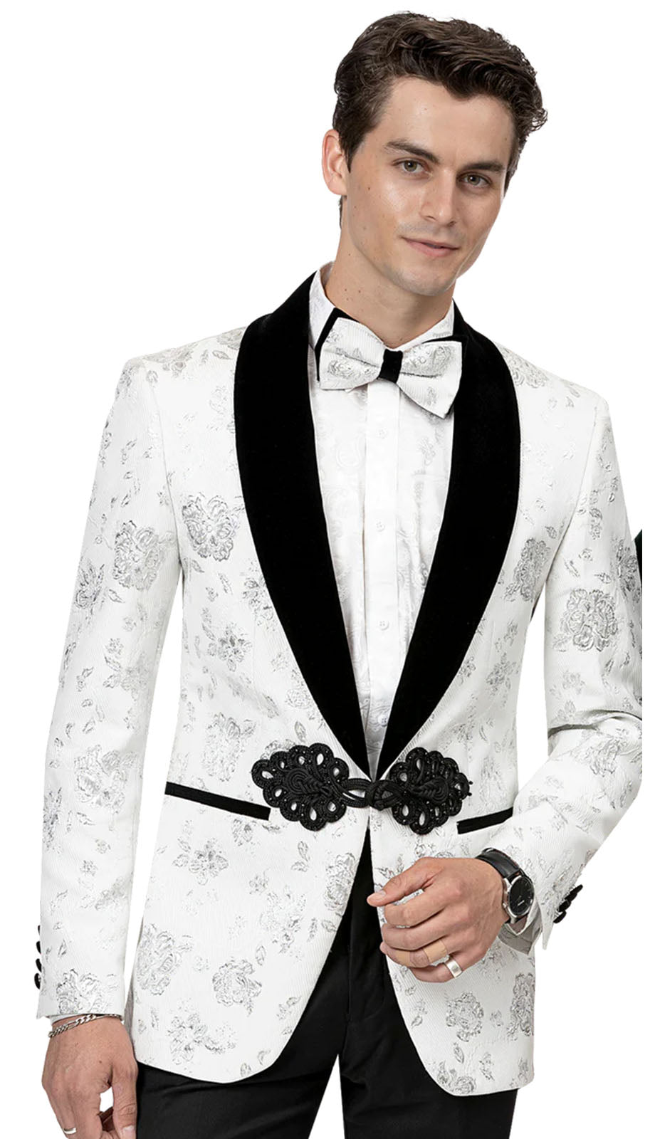 EJ Samuel J168-WHT Mens Blazer