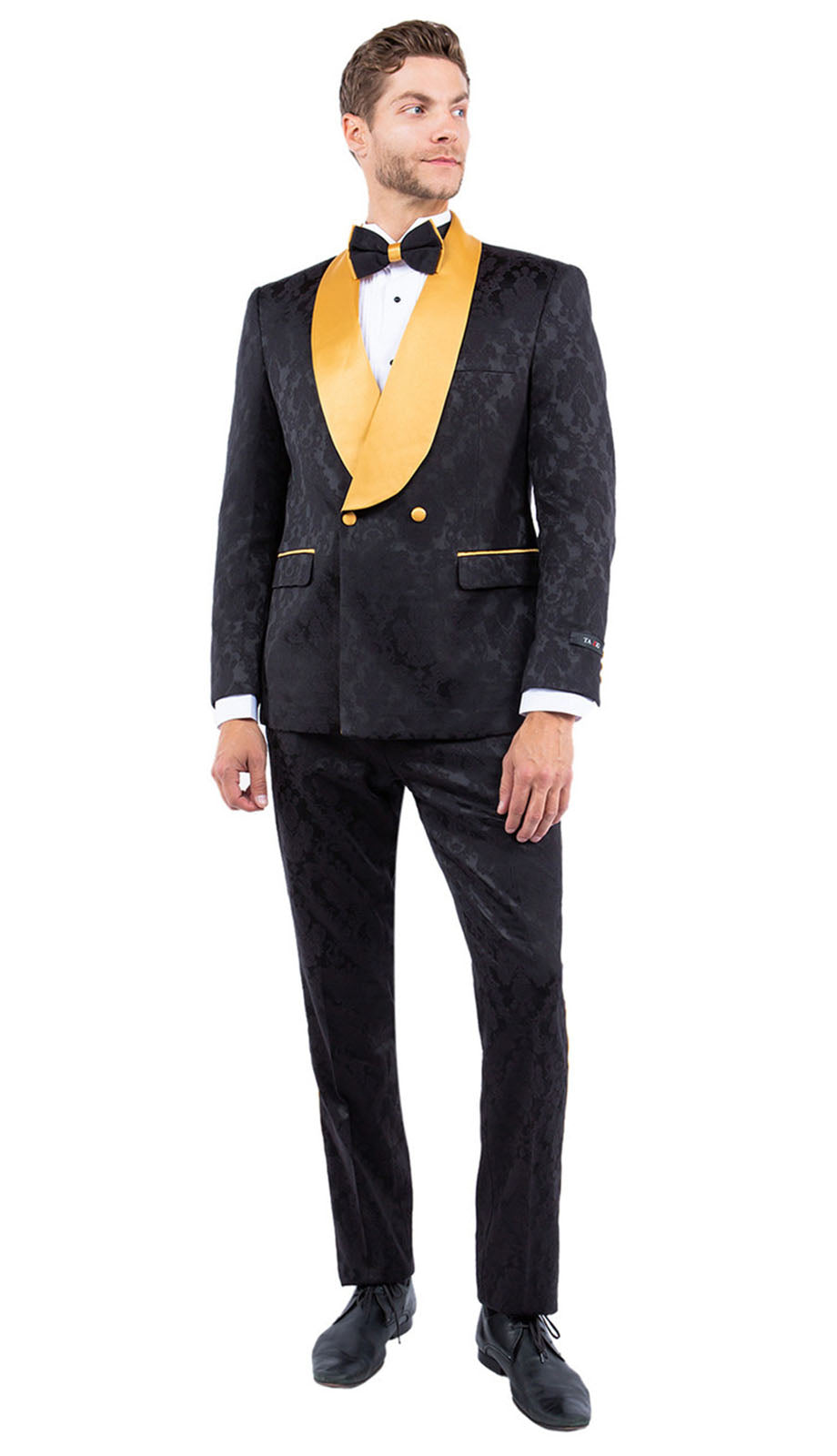 Tazzio M341SK-BLK Mens Suit